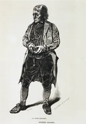 Le père Grandet - dans "Eugénie Grandet" de Balzac, ill. Henri Monnier, édition originale de 1843