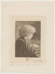 Garçon écrivant