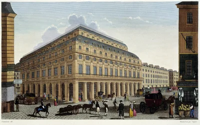 Le Théâtre Français. Gravure de Courvoisier