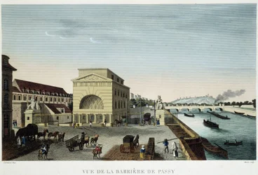 Barrière de Passy - dans "Vue de Paris en 1810 : les Barrières de Paris" par Courvoisier