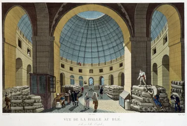 La Halle au blé - dans « Vues de Paris » par Courvoisier