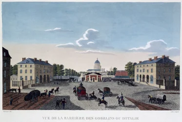 Vue de la barrière des Gobelins ou d