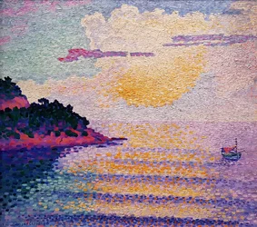 Coucher de soleil sur la mer