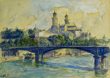 La Seine devant Le Trocadéro