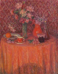 La table, harmonie en rouge