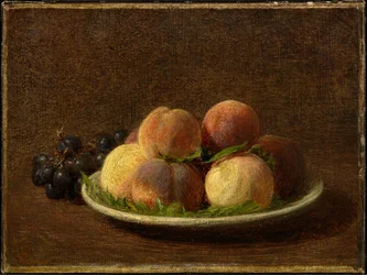Pêches et raisins