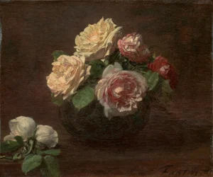 Roses dans un bol