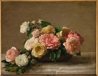 Roses dans un bol