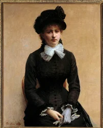 Portrait de Louise Riesener (1860-1944), fille du peintre Léon Riesener