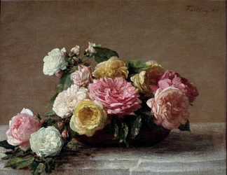 Roses dans une tasse
