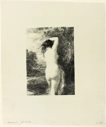 Baigneur debout, troisième plaque