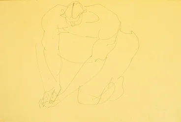Homme Nu Agenouillé II
