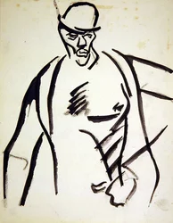 Homme au chapeau melon