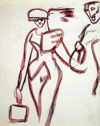 Promeneur avec compagnon