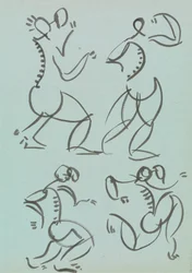 Deux figures en pied