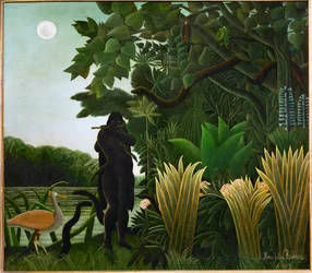 Le marchand de serpents (huile sur toile)