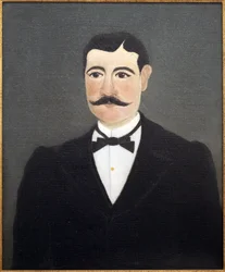Portrait de Frumence Biche en tenue civile, maréchal des logis. Henri Rousseau, 1844-1910, dit le Douanier, fin du XIXe et début du XXe siècle, art français, Musée international d