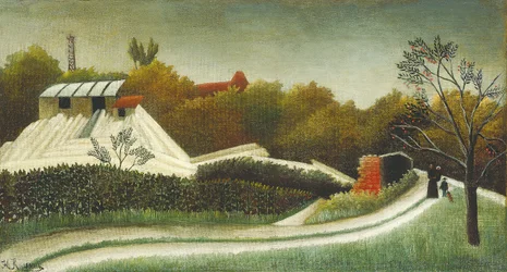 Scierie, banlieue de Paris, c.1893-95