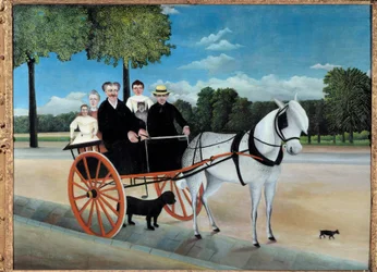 La carriole du père Junier. Peinture de Henri Rousseau dit le Douanier Rousseau (1844-1910) 1908. Paris, Musée de l
