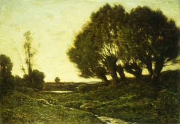 Un paysage boisé avec un ruisseau, 1903