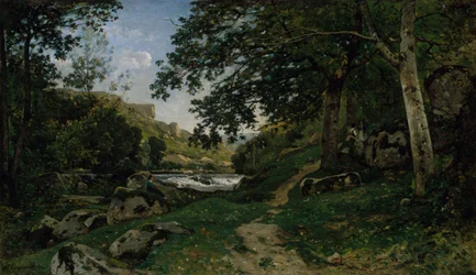 Chemin des roches dans le Morvan