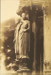 [Grandes Figures sur le Porche Nord, Cathédrale de Chartres], 1852
