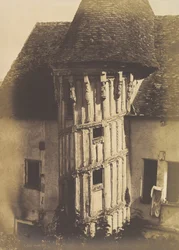 Escalier en bois à Chartres, 1852