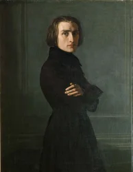 Portrait du compositeur Franz Liszt 1811-1886, 1839