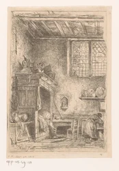 Intérieur flamand avec lit-clos
