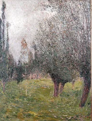 Paysage avec arbres