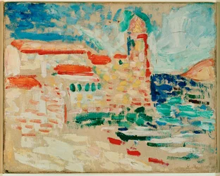 Vue de Collioure (peinture sur toile)