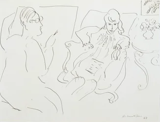 Artiste avec modèle