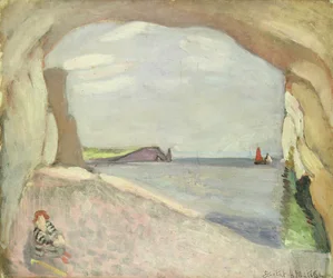 Etretat, la voile rouge (peinture)