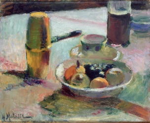 Fruit et cafetière, vers 1898 (huile sur toile)