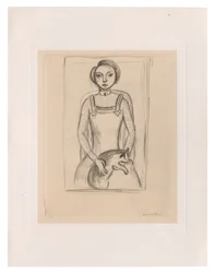 Fille avec un chat