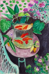 Henri Matisse, "Poisson rouge" / Huile sur toile, 1912