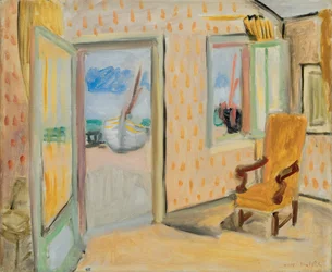Intérieur, porte ouverte, vers 1920-1921 (huile sur toile)