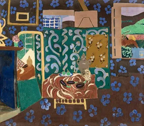Intérieur avec aubergines