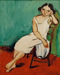 Jeune fille assise