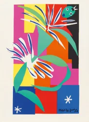 Lot de huit lithographies en couleur