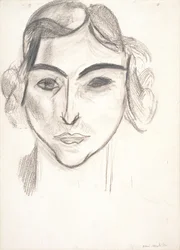 Tête de femme. Portrait de Laurette