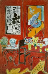 Grand intérieur rouge
