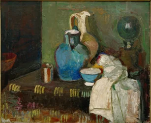 Nature morte à la cruche bleue