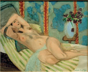 Odalisque (Nu sur fond bleu)