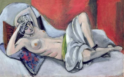 Nu couché avec draperie, vers 1923-24 (huile sur toile)