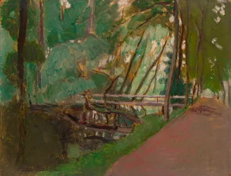 Sous-bois, vers 1902-1903 (huile sur papier posée sur panneau)