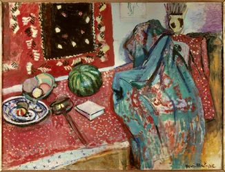Nature morte au tapis rouge 1906 (huile sur toile)