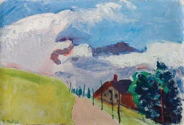Paysage suisse (Route de Chezieres à Villars)