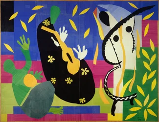 Tristesse du roi 1952 (Papiers gouachés, découpés, marouflés sur toile)