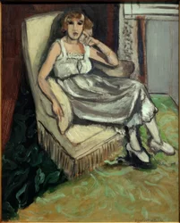Femme dans un fauteuil
